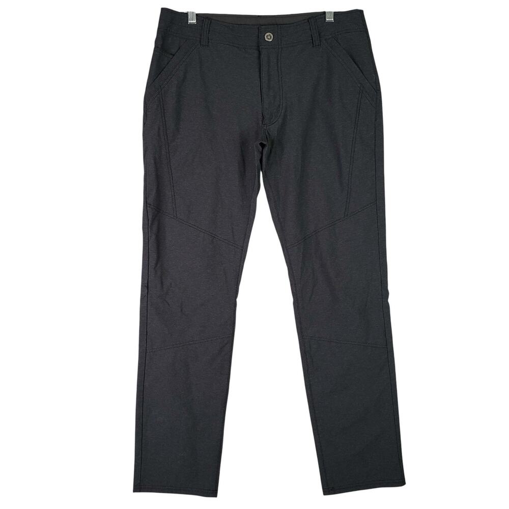 Kuhl Deceptr Pants Mens 34x32 Black Performance Outdoor Stretch Hiking Straight - Picture 2 of 10